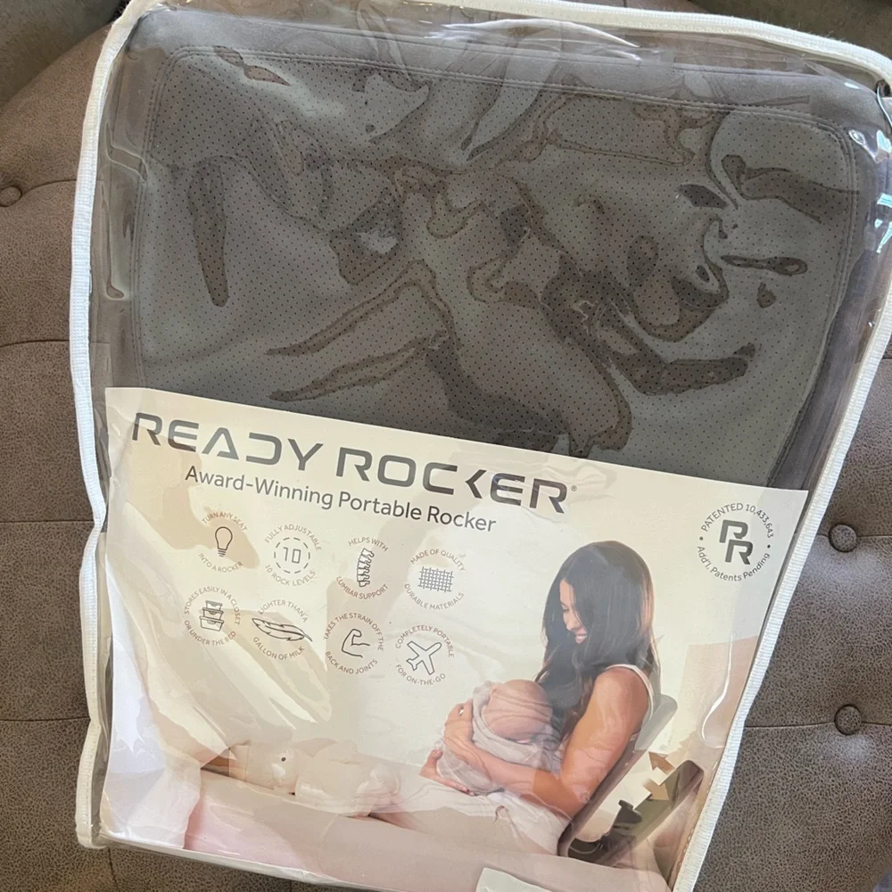 Gray Portable Rocker - Picture 1 of 3